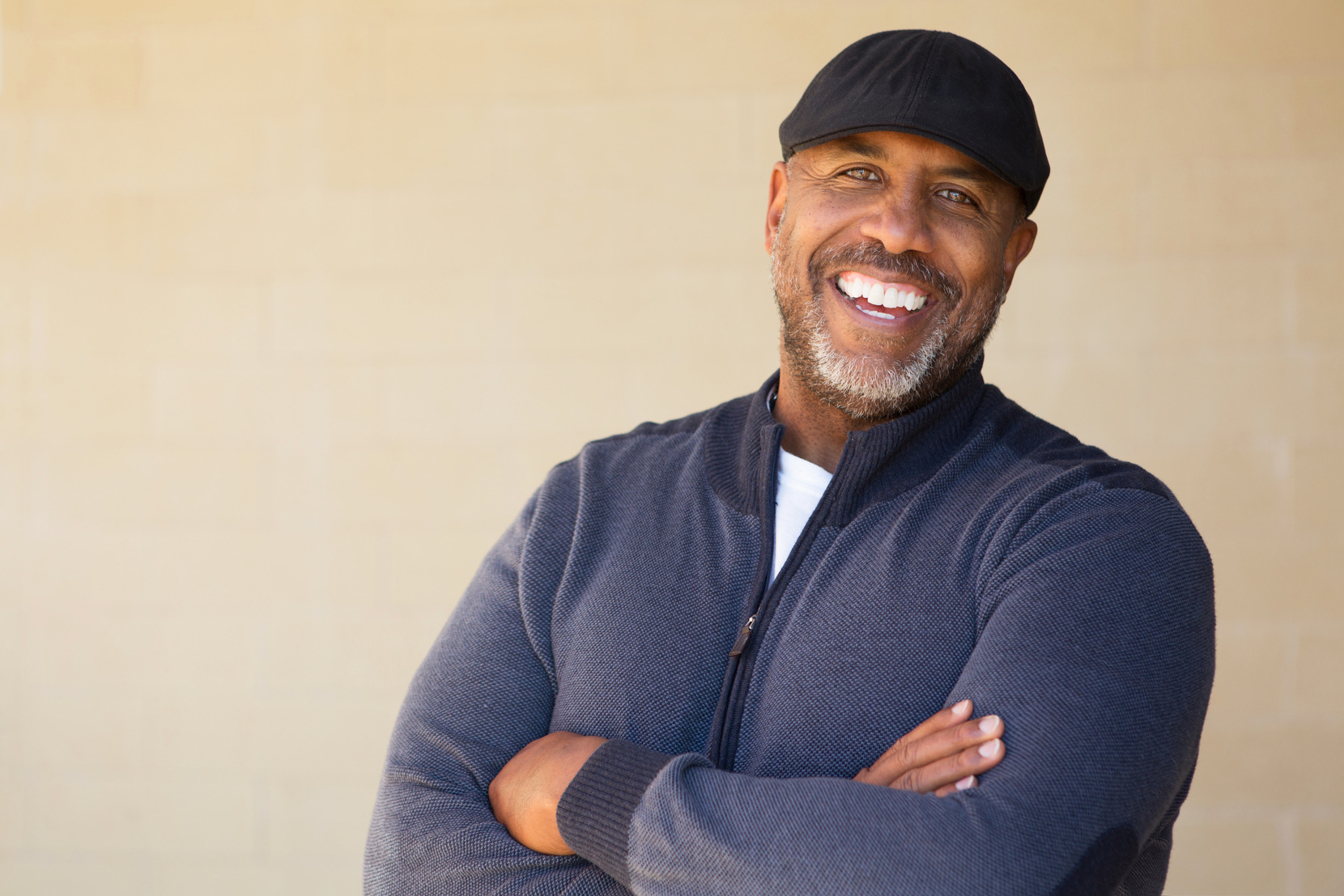 Mature African American Man Smiling